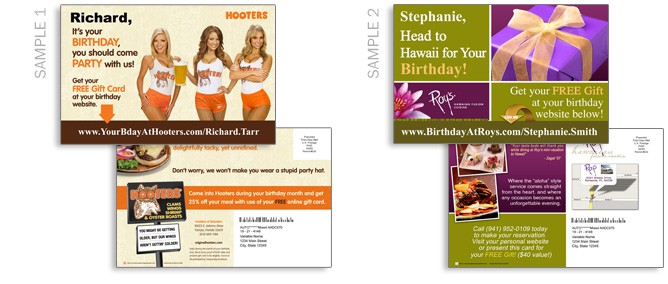 Birthday Postcard Marketing